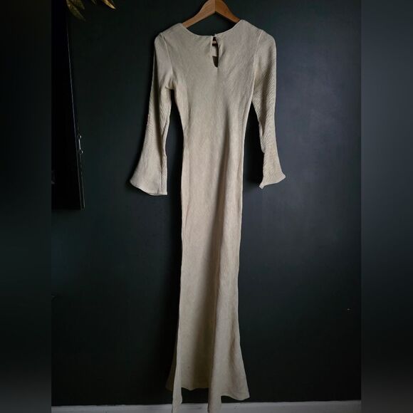 Podur Ecru Silhouette Dress Sz 8 - Picture 4 of 11